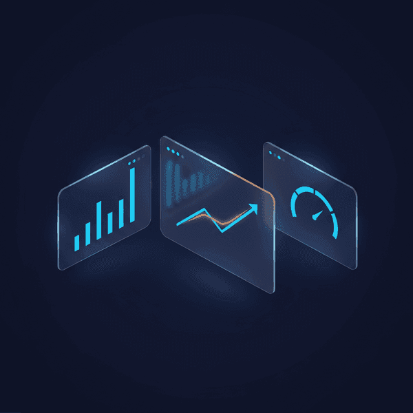 Abstract search and reviews illustration